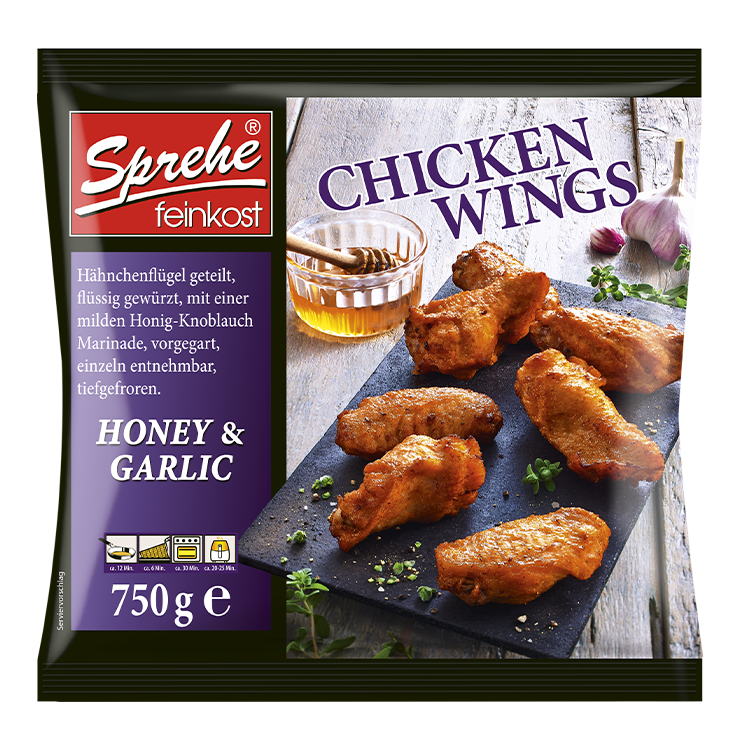 59580 Chicken Wings HoneyGarlic fertig gebraten Sprehe Feinkost